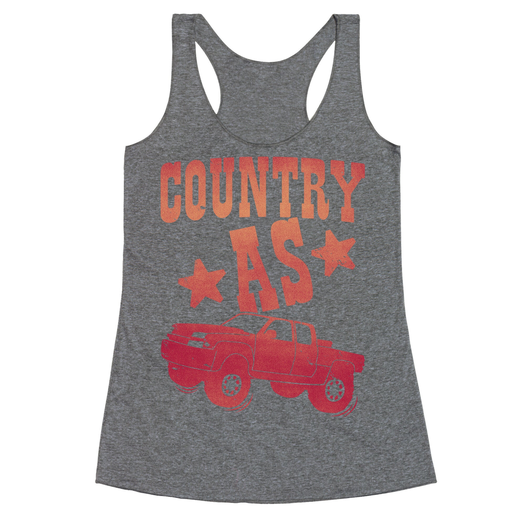 Country as Truck Racerback Tank